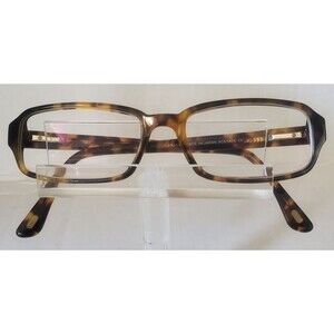 Konishi KZ 858 Eyeglasses Frame Brown Tortoise Full Rim Acetate Japan 53-17-135